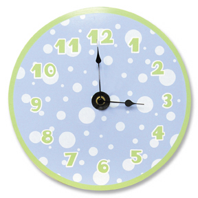 Boy's Blue/Sage Wall Clock