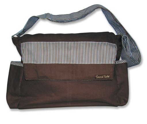 Brown Microfiber Messenger Bag