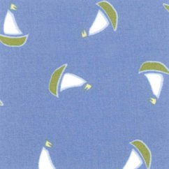 Nantucket Blue Crib Sheet