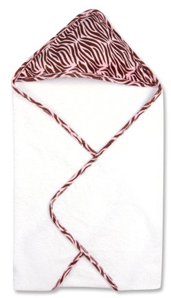 Sweet Safari Pink Hooded Bath Towel