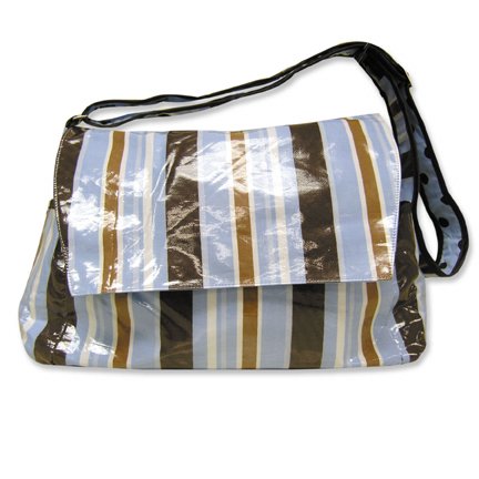 Max Stripe Messenger Diaper Bag