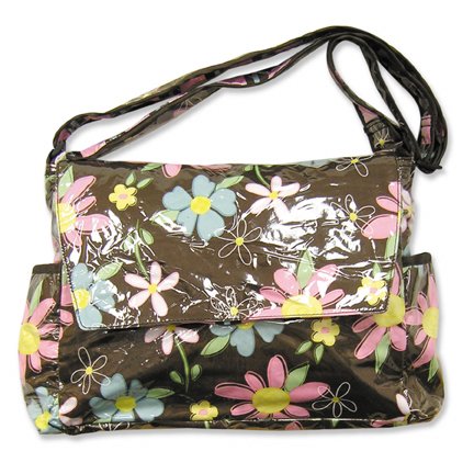 Blossoms Floral Messenger Diaper Bag