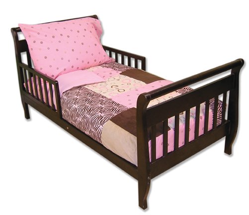 Sweet Safari Pink 4-Piece Toddler Bedding