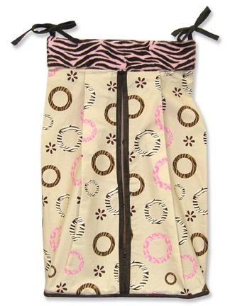 Sweet Safari Pink Diaper Stacker