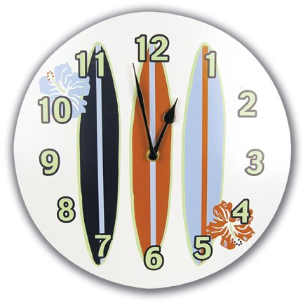 Surf's Up Wall Clock