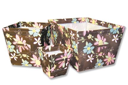 Blossoms 3-Piece Storage Set