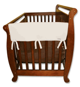 Natural Fleece 27" Crib Rail Cover