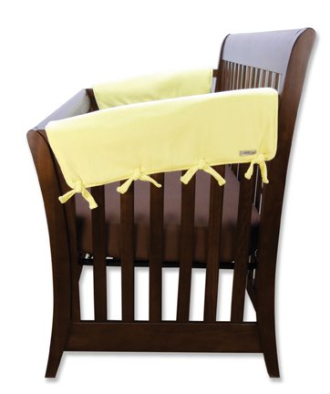 Yellow Fleece 27" Crib Rail Cover