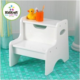 Two Step Stool-White