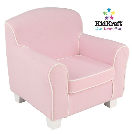 Pink Laguna Chair with White Piping