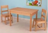 Rectangle Table and 2 Chair Set - Natural