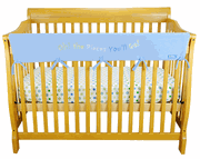 Dr. Seuss Oh! The Places You Will Go 51" Crib Rail Cover