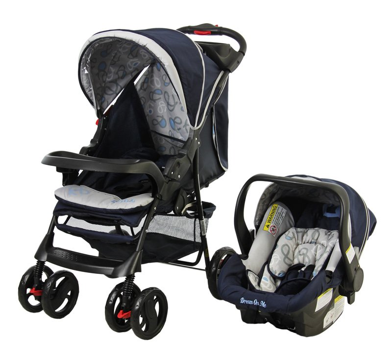 Wanderer Travel System Stroller and Car Seat, Navy