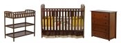 3-Piece Infant Nursery Set - Crib, Dresser, Changing Table - Walnut