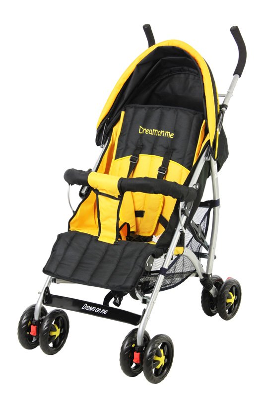 Five Position Reclining Stroller in Yellow