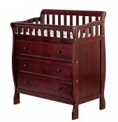 Marcus Changing Table and Dresser - Cherry - 3 Drawers