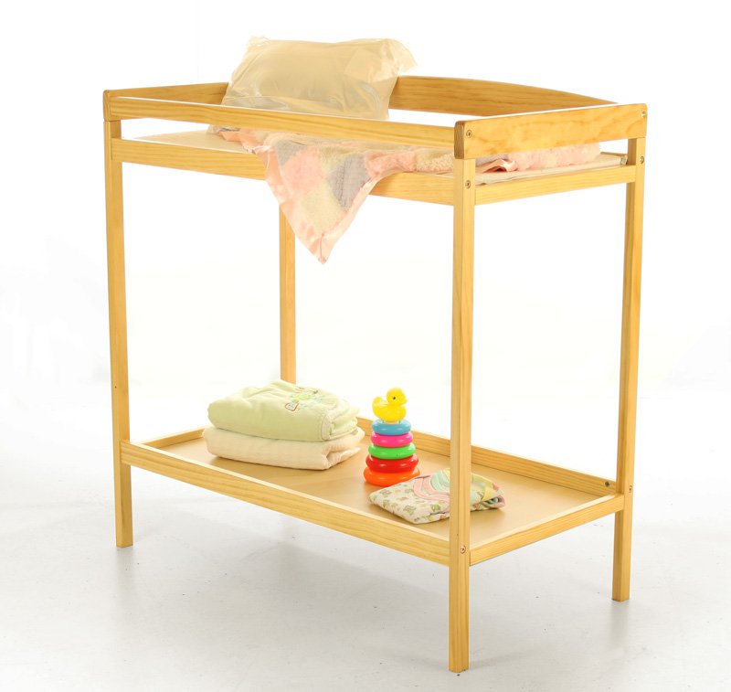 Classic Changing Table - Natural - Safety Rail