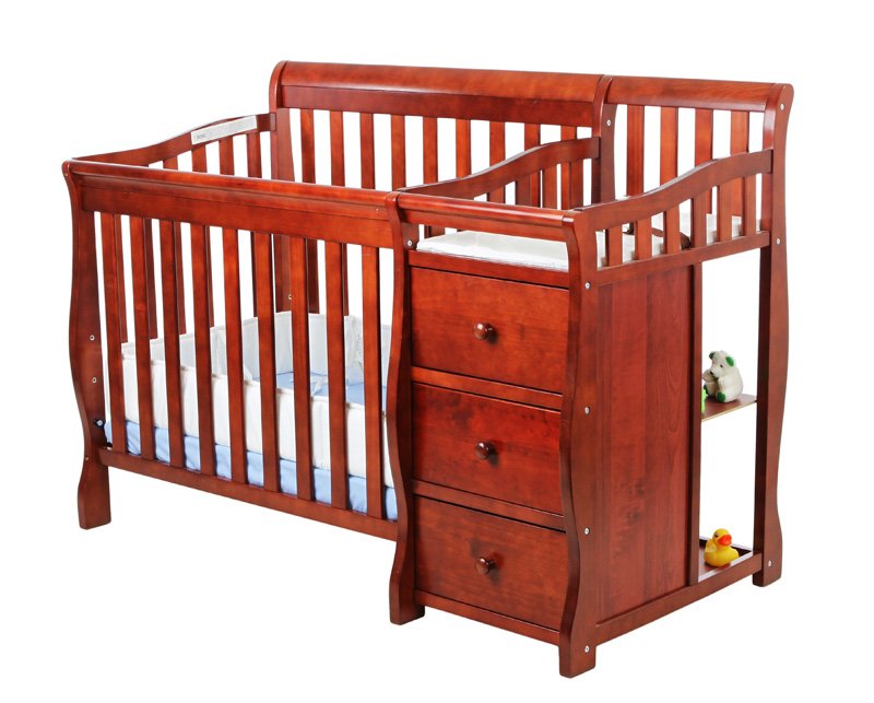 Cherry Changing Table with Portable Jayden Crib