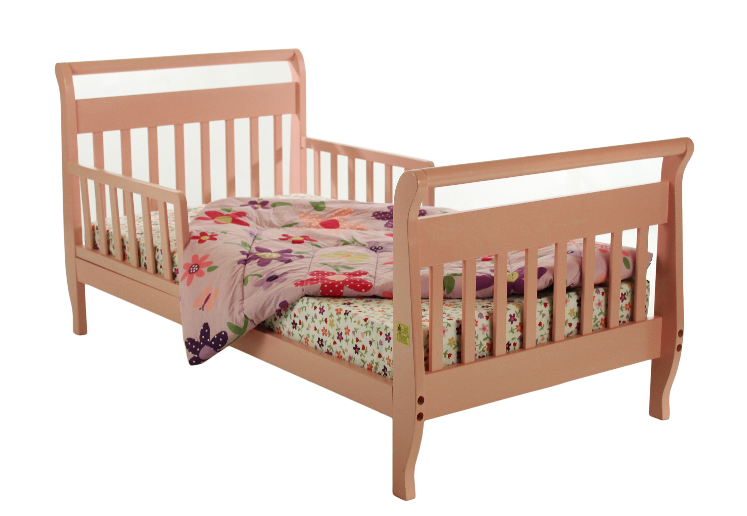 Classic Sleigh Toddler Bed, Pink