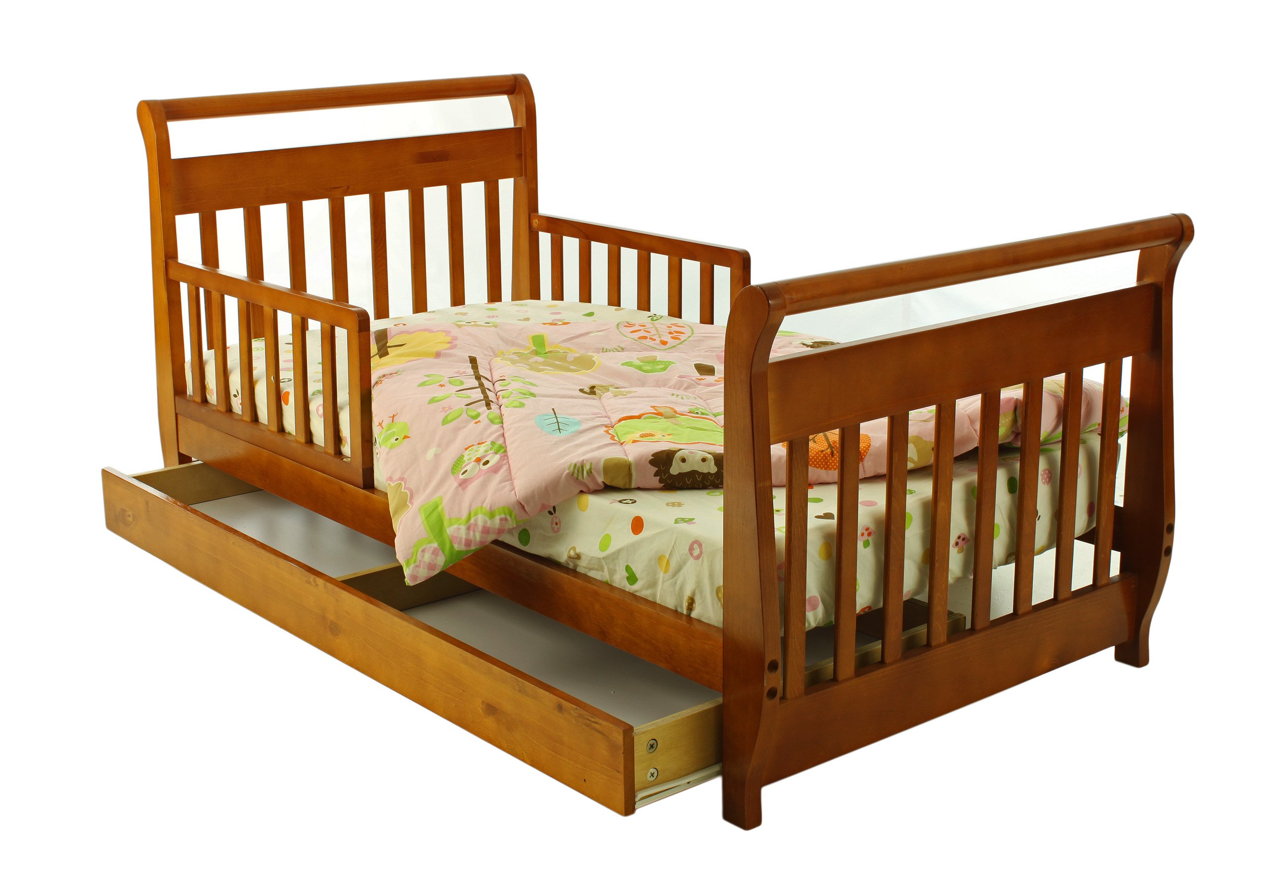 Sleigh Toddler Bed w/ Storeage Drawer