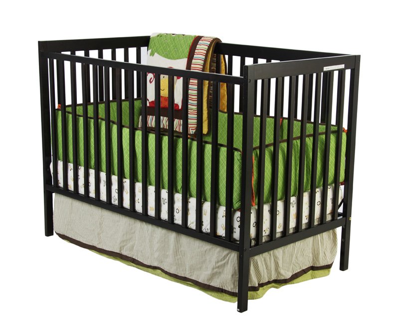 Madison 2 in 1 Crib - Espresso - Made of Pinewood