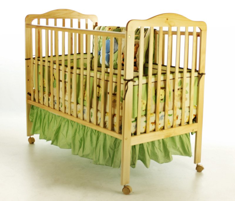 Cumberland 2 in 1 Crib - Traditional Solid Wood Crib - Natural