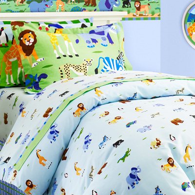 Wild Animal Twin Kids Duvet Cover