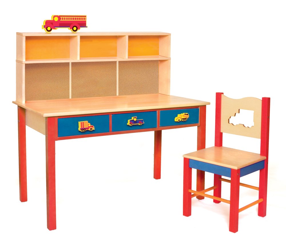 Boys Like Trucks Desk and Chair