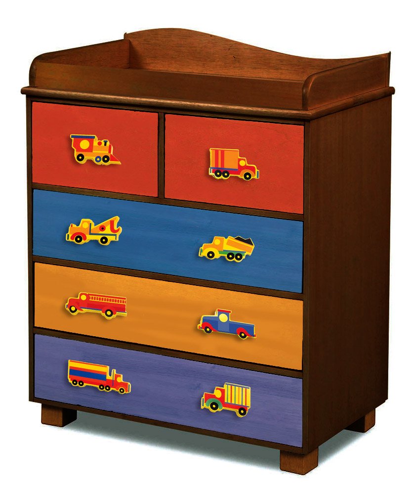 Chocolate Convertible Truck Changing Table