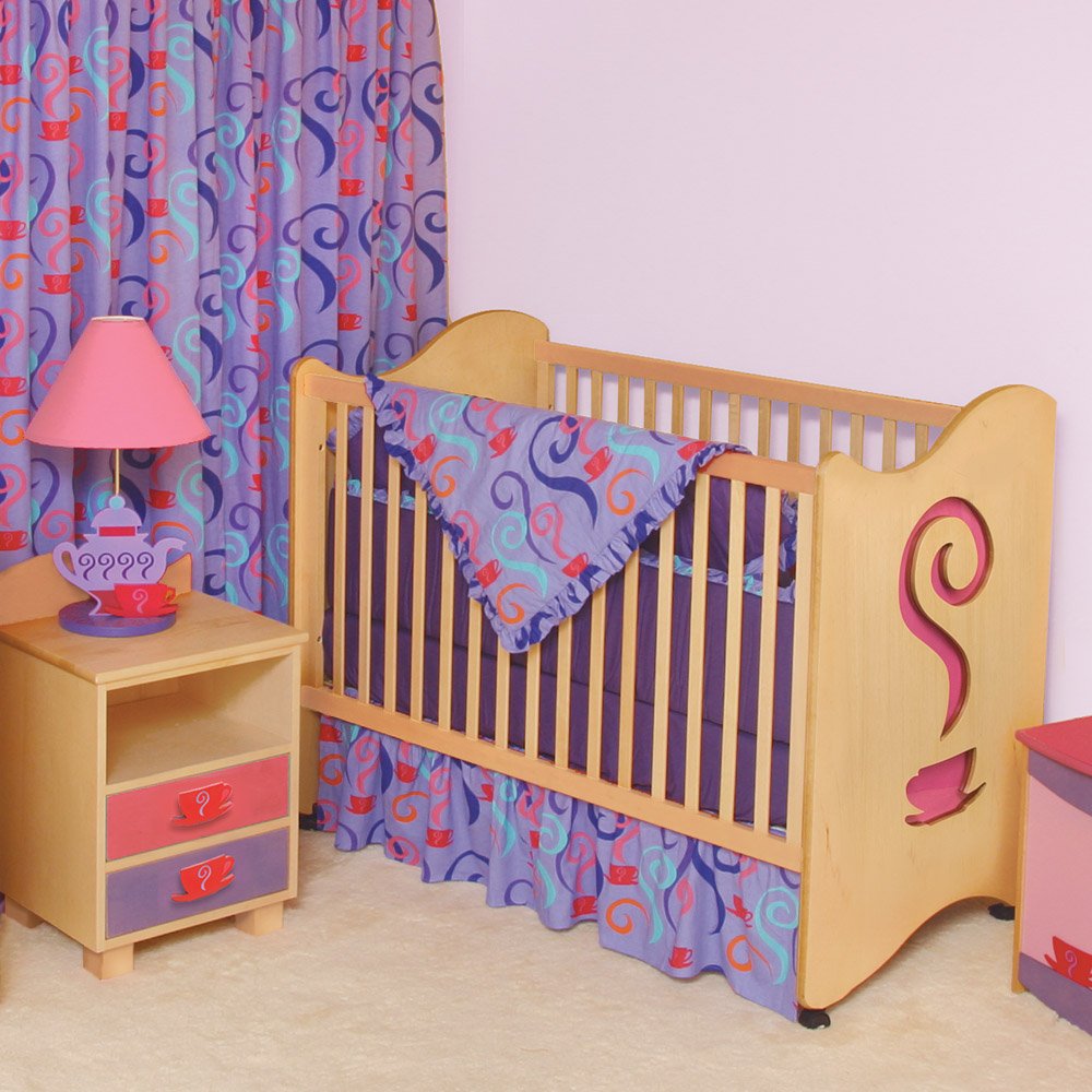 Contemporary 2 in 1 Crib - Girls Tea Set Collection