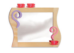 Little Girl's Tea Set Wall Mirror