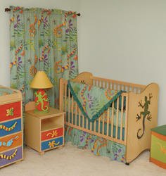 Contemporary 2 in 1 Crib - Little Lizards Collection