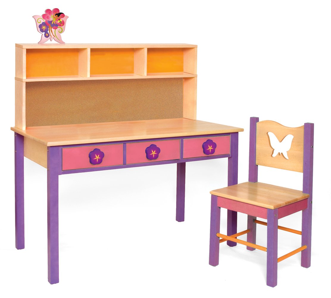 Magic Garden Desk with Hutch and Chair Set