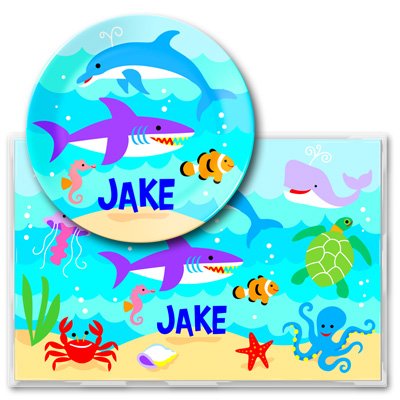 Ocean Meal Time Plate Set