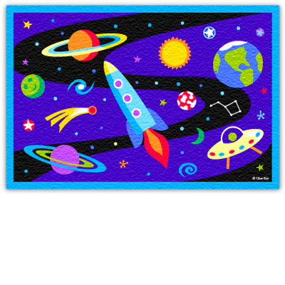 Out of This World Rectangle Printed Rug