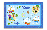 Pirates Rectangle Printed Rug