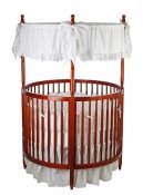 Sophia, Posh Circular Crib, Cherry