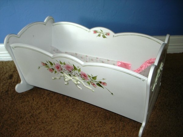 Tiffany Rose Doll Cradle