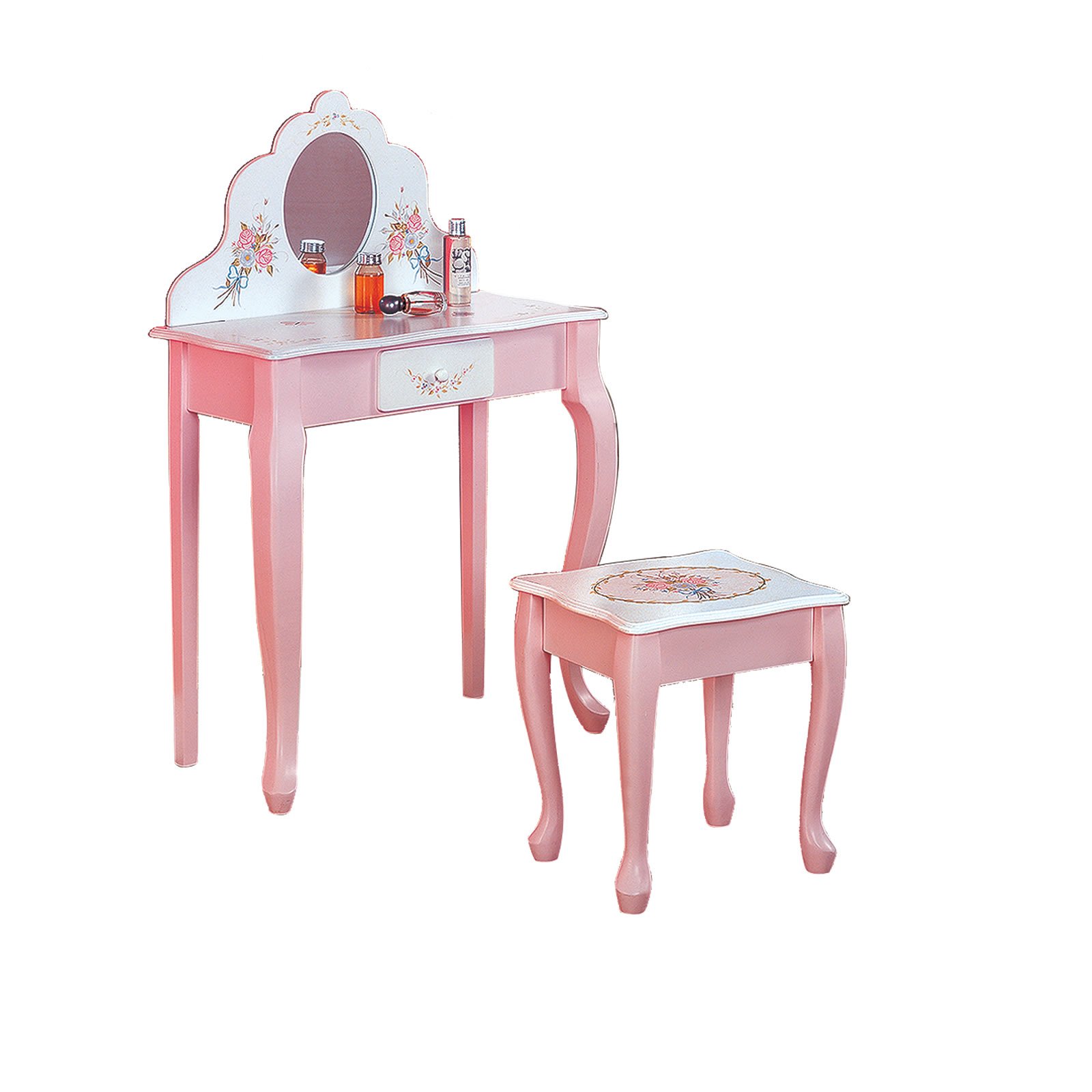 Bouquet Vanity and Stool Set