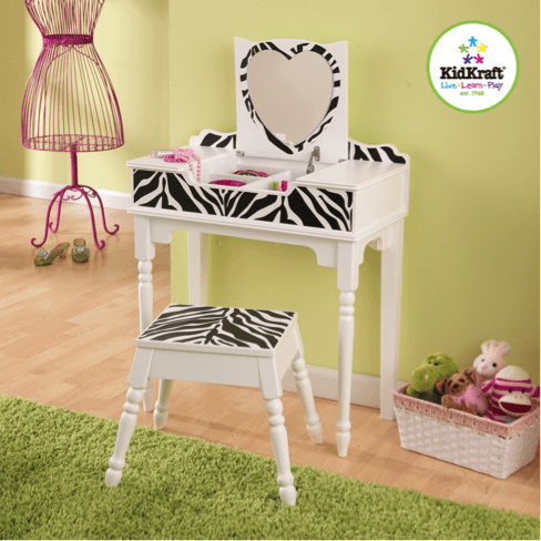 Fun and Funky Vanity and Stool