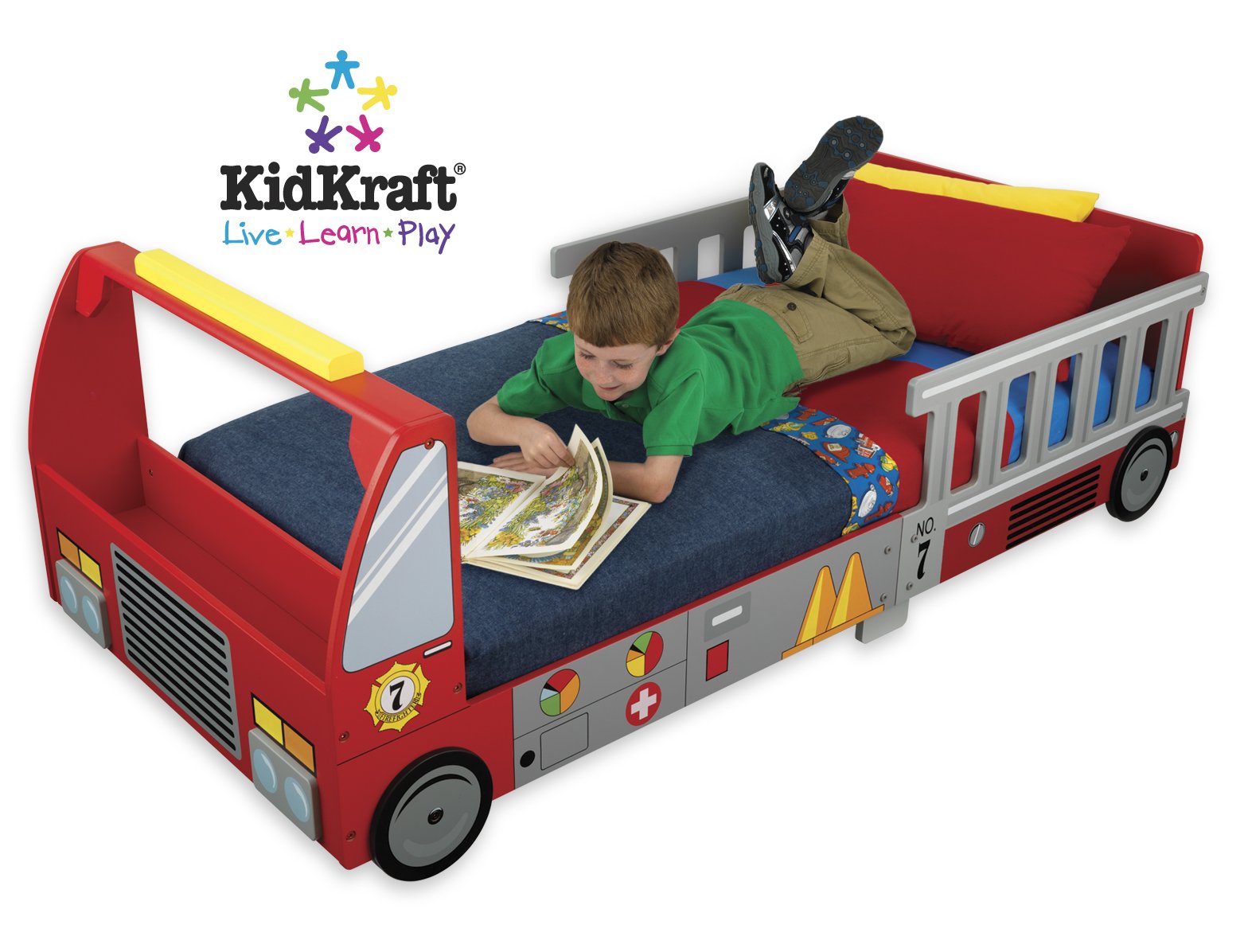 Fire Truck Toddler Bed