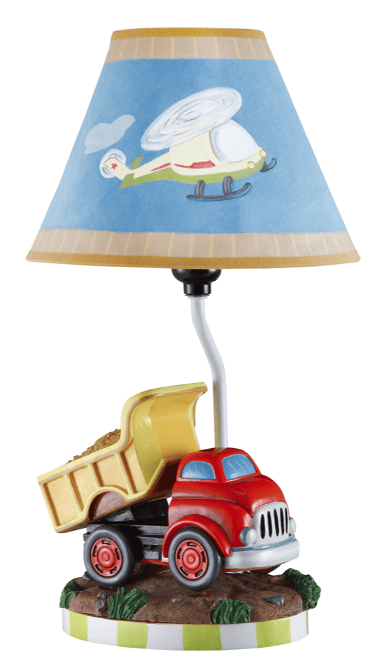 Bedroom Lamp-3 Dimensional Dump Truck-Transportation Theme-Teamson Kids