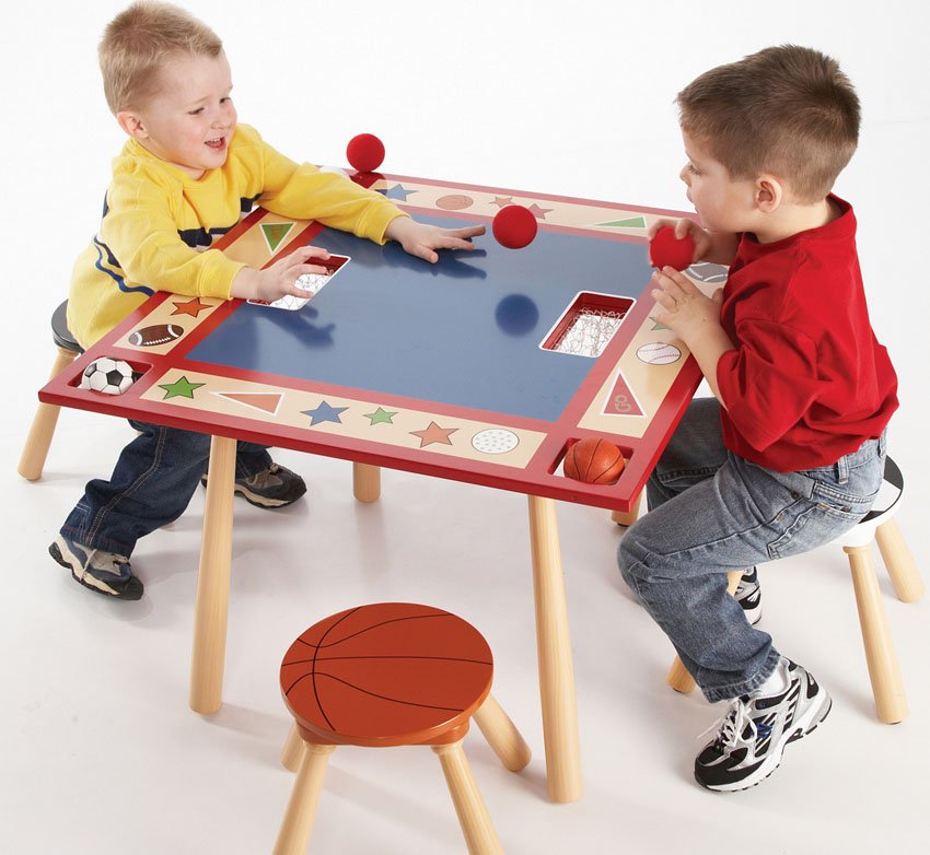 All Star Sports Table and 4 Stools