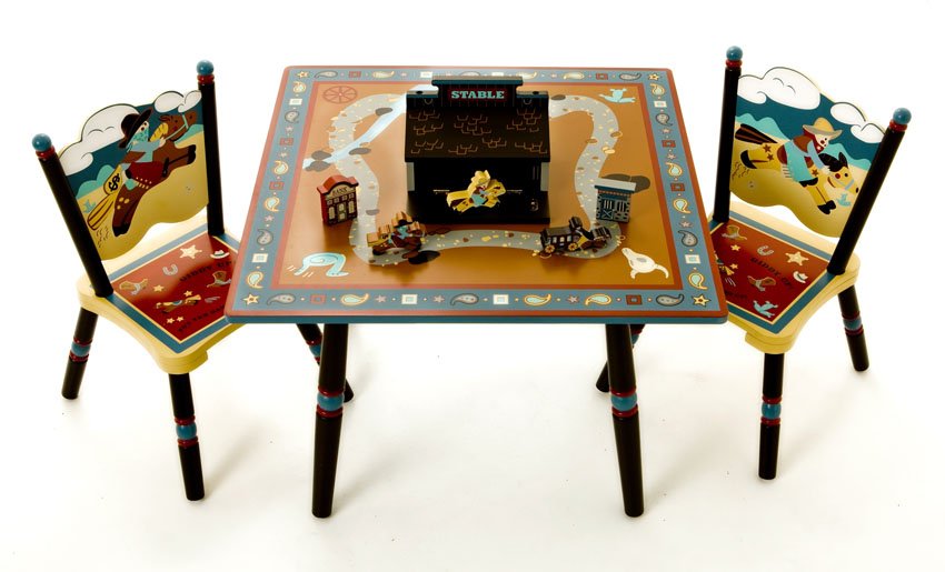 Wild West Table and 2 Chairs